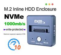 Station d'accueil SSD 1000 Mo/s M.2 NVME SSD Boîtier externe Dockcase portable