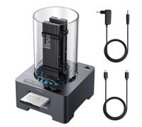 Station d'accueil SSD M.2, chipset JMS581LT pour Tous Les SSD NVMe et NGFF, Lecteur de Carte CFexpress Type B, USB3.2 Gen2 10 Gbit/s, Ventilateur Silencieux 60 mm, 2 câbles, Bloc d'alimentation