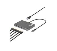 StarTech Adaptateur USB-C station de travail 4 écrans HDMI 4K60Hz PD140W USB pour clavier/souris TAA