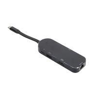 Station d'accueil, Station d'accueil Multifonctionnelle de Type C 7 en 1 pour Le Bureau (Black)