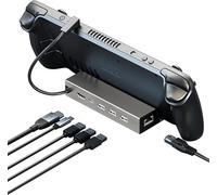 Station d'accueil Steam Deck, Hub de Console de Jeu 6 en 1 avec TVHD 4K, USB 2.0 * 3, PD 100W, Entrée RJ45/Ethernet 100 Mbit/s, Adapté pour Steam Deck, MacBook Air 2018/2019/2020