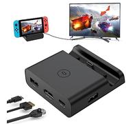 Station d'Accueil Switch Avec Adaptateur Type C Vers HDMI, Dock de Charge Portable TV (Noir)