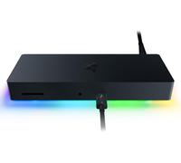 Station D'Accueil Thunderbolt 4 Avec Chroma - Hub Premium Avec Éclairage Rgb Pour Windows Et Mac (10 Ports En Un,Sortie Sur Deux Écrans 4K Ou Un Écran 8K) Noir