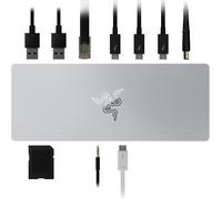 Station D'Accueil Thunderbolt 4 Certifié Thunderbolt 4 ¿ 10 Ports En Un ¿ Double Sortie Vidéo 4K Ou 8K Simple ¿ Pérenne Et Rétrocompatible ¿ Blanc Mercure