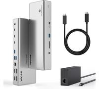 Station D'Accueil Thunderbolt 4,Station D'Accueil Thunderbolt 4 Avec Quatre Moniteurs 4K@60Hz,Quatre Ports Thunderbolt 4,98W Pd,2.5G Rj45 Ethernet,Sd V4.0,10Gbps Usb3.1