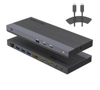 Station d'accueil Triple écran USB-C 13-en-1 WAVLINK, Prise en Charge de la Charge 100 W pour PC, Max. 4K@144Hz/8K@30Hz (DP), Double 4K@60Hz (HDMI), USB 3.0, Gigabit Ethernet