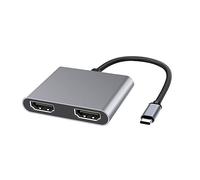Station d'accueil Type-C USB C vers 4K 30 Hz Type C HDTV Téléphone Splitter Adaptateur 2 en 1