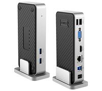 Station d'accueil Universelle BENFEI USB 3.0 Double Moniteur HDMI VGA Compatible avec Windows et Mac, entrée USB 3.0 ou USB-C, (Double Affichage : HDMI et VGA, Gigabit Ethernet et 4 Ports USB)