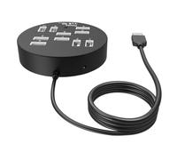 Station d'accueil USB 2.0 à 10 ports - Adaptateur de charge rapide pour plusieurs appareils - Connexion étendue - Câble de 60 cm - Organisation de bureau