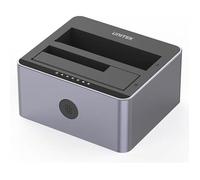 Station d'accueil USB 3.0 - UNITEK - Double baie HDD/SSD - Aluminium - Clonage hors ligne - UASP