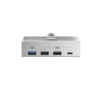 Station d'accueil USB 3.1 10 Gbit/s avec attache adaptateur USB C 4 ports boîtier en aluminium pour hub USB C de bureau