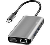 Station D'Accueil Usb 3.2 Gen 1 À 7 Ports,Avec Port Usb-C Et Pd (Powerdelivery),Résolution Uhd 4K,Réseau Rj45 Gigabit