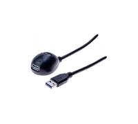 exertis Connect - Station d'accueil USB - USB type A (M) pour USB type A (F) - 1.5 m - noir