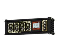 Station d'accueil USB 8 ports, contrôleur de bureau rétro, avec écran couleur IPS de 1,54", image personnalisée, contrôle indépendant, pour connecter des souris et des clés USB
