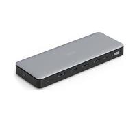 DIGITUS Station d'accueil USB-C - 13 Ports - 3X HDMI, 2X Displayport UltraHD 4k/60Hz - 1x USB-A 3.2 Gen2, 1x USB-C 3.2 Gen2, 3X USB-A 3.2 Gen1-1x 2.5G RJ45-1x 3.5mm Audio - Gris