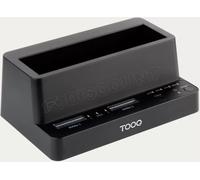 TOOQ TQDS-502B - Station d’Accueil USB-C 3.2 Gen 2 Double Baie pour SSD M.2 NVMe + Baie 2,5"/3,5" HDD + clonage, Noir
