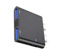 Station d'accueil USB C 3 en 1 adaptateur convertisseur pour ordinateur portable professionnel Intégration transparente Exportation rapide des données
