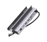 Station d'accueil USB C 6 en 1 à vitesse rapide avec HDTV 4K 120 Hz 100 W Charge rapide et port Ethernet pour ordinateur portable Pad Station de jeu pour ordinateur portable Steam Handheld