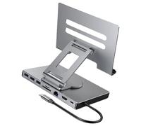 Station d'accueil USB C 8/9 en 1 pour tablettes, concentrateurs USB C de type C vers 4K 60 Hz 5 Gbit/s USB 3.0 1000 Mbps adaptateur pour PC et ordinateur portable