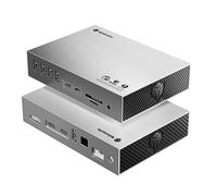 Station d'accueil USB C 8K Display, Yottamaster 15-en-1 40Gbps USB-C Laptop Docking Station, DisplayPort, 60W Laptop Charging, S/PDIF, Audio, 6 USB, Gigabit Ethernet, SD/TF-Silver