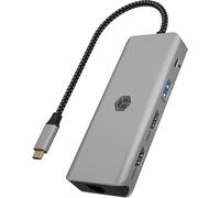 Station D'Accueil Usb-C (9-En-1) Pour 2 Écrans (2X Hdmi),4K 60Hz,Concentrateur Usb 3.0 À 3 Ports,Alimentation De 100 W,Ethernet Gigabit,Ib-Dk4012-Cpd