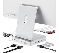 Station d'accueil USB C à 13 ports pour iMac 24" 2021/2023, 5 ports USB-A et 2 ports USB-C 3.0 avec 5 Gbit/s, HDMI 4K @ 60 Hz, Ethernet 1 Gbit/s, DC 5 V, fente pour carte SD/TF, concentrateur USB iMac