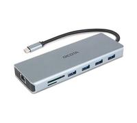 Station d'accueil portable 13 en 1 multi-écrans simultanés 100W - 4 USB A - 2 USB C - HDMI/DP
