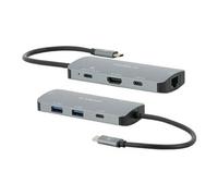 Mobilis 001382 station d'accueil Avec fil USB 3.2 Gen 1 (3.1 Gen 1) Type-C Noir, Gris