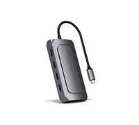 Satechi Hub USB-C 9-en-1 – HDMI 8K, PD 100W, Ethernet Gigabit, SD/MicroSD, Jack 3,5 mm – Gris