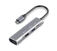 Station d'accueil USB C multifonction portable avec port USB 3.0 pour ordinateurs portables et smartphones, installations de bureau à domicile