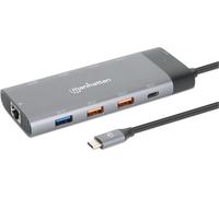 Station d'accueil USB-C PD 10-en-1 à double écran 8K MANHATTAN