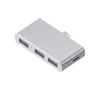 Station d'accueil USB C pour ordinateur portable - Station d'extension Display Link, adaptateur multifonction 4 en 1 | Double sortie moniteur, station de pont d'ordinateur élégante, unité de
