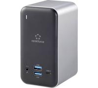 Station d'accueil USB-C® Renkforce RF-4499452 Convient pour les marques: universel avec fonction de chargement