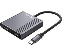 Sandberg Station d'accueil USB-C 136-44 – 2x HDMI, USB, PD – Gris