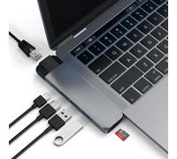 Satechi Hub USB Type-C Pro – Adaptateur avec Ethernet et HDMI 4K – Gris sidéral