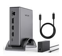 Station d'accueil USB-C,Station d'accueil PD3.1 pour 3 moniteurs avec 2*HDMI+DP,4K@144Hz,Chargeur 140W,USB-C 10Gbps,USB-A 5Gbps,Ethernet Gigabit,Audio/Microphone pour Lenovo,HP,Dell, Windows System