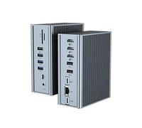 Station d'accueil USB C, Thunderbolt 3 Docking 16 en 1 Triple Écran avec 3 * HDMI, Charge PD 100W, Ethernet, 3.5mm Audio, 2* USB-A et USB-C 10Gbps, SD/TF pour MacBook Pro/Air et Autres Laptop