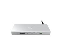 Station d'accueil - Razer - USB 4 - 14 Ports - Double sortie d'affichage - Blanc - 180W