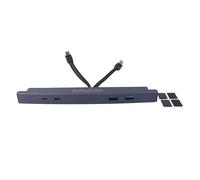 Station d'accueil USB multifonctionnelle grise, Hub USB Long et mince de remplacement pour Tesla modèle 3 ans