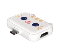 Station d'accueil USB pour ordinateur portable | Petit hub d'accueil mignon 3 en 1 | Transmission haute vitesse, adaptateur multiport, station d'accueil de bureau portable pour téléphone et tablette