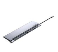 Station d'accueil USB Type-C Vention THTHC/ 1xHDMI/ 1xVGA/ 3xUSB/ 1xUSB Type-C/ 1xUSB Type-C PD/ 1xRJ45/ 1xSD et MicroSD Card Reader/ 3.5" Jack/ Gris