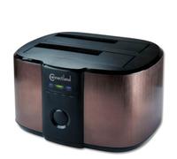 Station 2x sata usb v3 gdpd05t- marron connectland