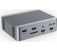 LMP USB4 SuperDock 2 - Station d'accueil 15 Ports USB4 - USB4, USB-C, USB-A, HDMI, DisplayPort, Ethernet, Audio, Lecteur de Carte - Conception en Aluminium avec Emplacement de sécurité Kensington