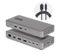 StarTech Station d'accueil USB4, Double Sortie 4K sans Pilote pour macOS et Windows, Station d'accueil USB-C Universelle avec Chargeur d'Ordinateur Portable de 100W et 2,5GbE