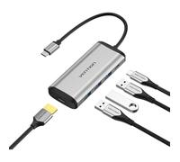 Station d'accueil - VENTION - Type C pour HDMI - 3 ports USB 3.0 - 0,15 m PD - Gris métallique