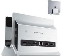 Station d'accueil Verticale Hub, Macbook Docking Station USB C avec boîtier M.2 NVMe(SSD Non Inclus), 4K et 60 Hz, 2 * USB C 10Gbps, SD/TF, Dock USB C Compatible avec MacBook Pro/Air, Laptop