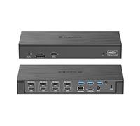 Station d'accueil WAVLINK, Docking Station de 5K Quadruple (Thunderbolt 3) avec 4 DP, 4 HDMI, 2,5G Ethernet, 100W PD(Hôte), 3 USB3.0, USB3.1,SD/TF,Audio/Micro,USB-C(PD30W),pour Mac/Windows/MacBook Neo