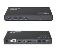 WAVLINK Displaylink USB C Station d'accueil Universelle avec 2 x HDMI & DP 65 W PD, Gigabit Ethernet, 6 × USB 3.0, Audio, Microphone, Compatible avec Mac OS et Windows