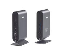 Station d'accueil WE USB-C 17 ports avec adaptateur secteur 12V/3A, 4*USB-C, 2*HDMI, DP, VGA, 4*USB, lec de carte SD/Micro SD, jack audio, RJ45 1000Mbps.
