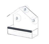 Station d'alimentation des oiseaux fenêtre - Station d'alimentation d'oiseaux pour oiseaux sauvages | Station fourragère acrylique pour Kolibris, Finken et Meisen, décoration de balcon par gi
